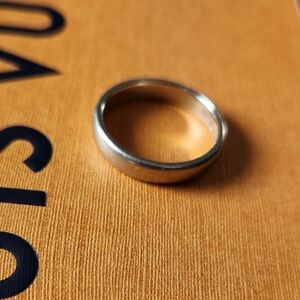 Vintage 14k White Gold Wedding Band